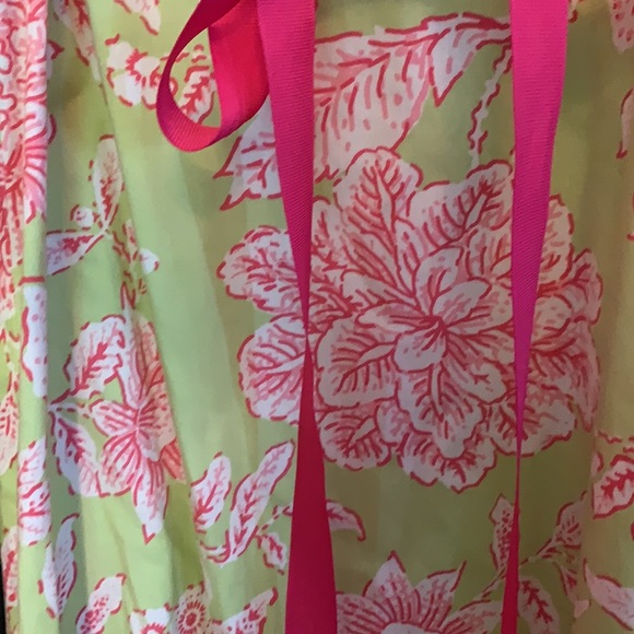Coldwater Creek pink green midi dress 8P - Picture 3 of 5